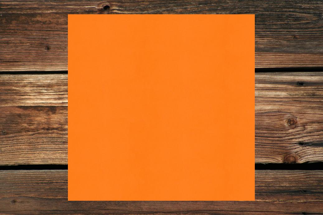 Einzelkarten 150x150 mm Grellorange 230 g/qm
